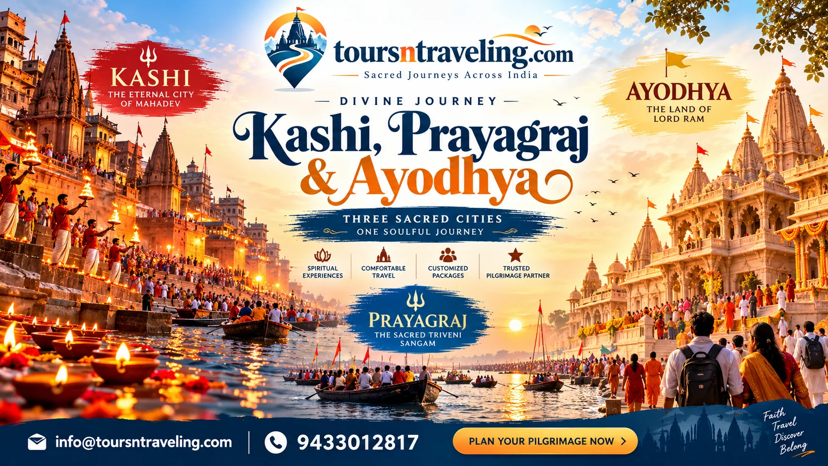 Kashi, Prayagraj & Ayodhya pilgrimage tour