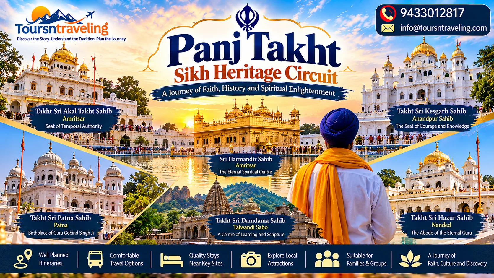 Panj Takht Sikh Heritage Circuit pilgrimage tour