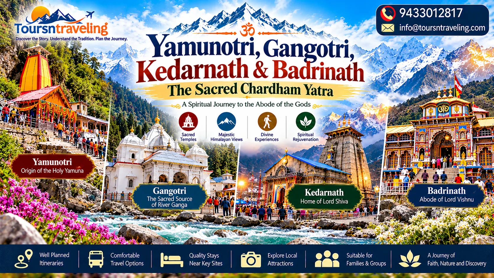 Yamunotri, Gangotri, Kedarnath & Badrinath pilgrimage tour