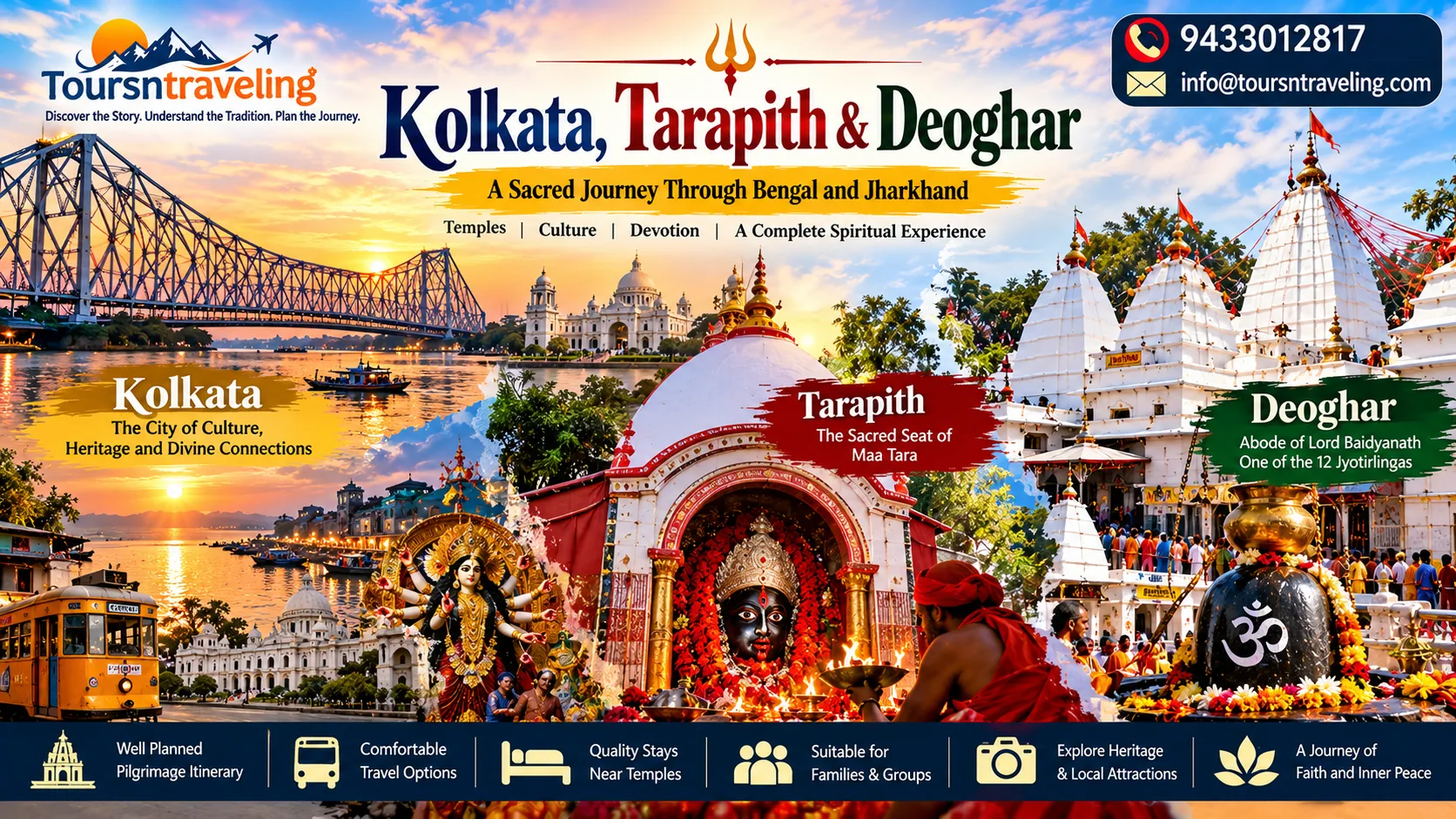 Kolkata, Tarapith & Deoghar pilgrimage tour