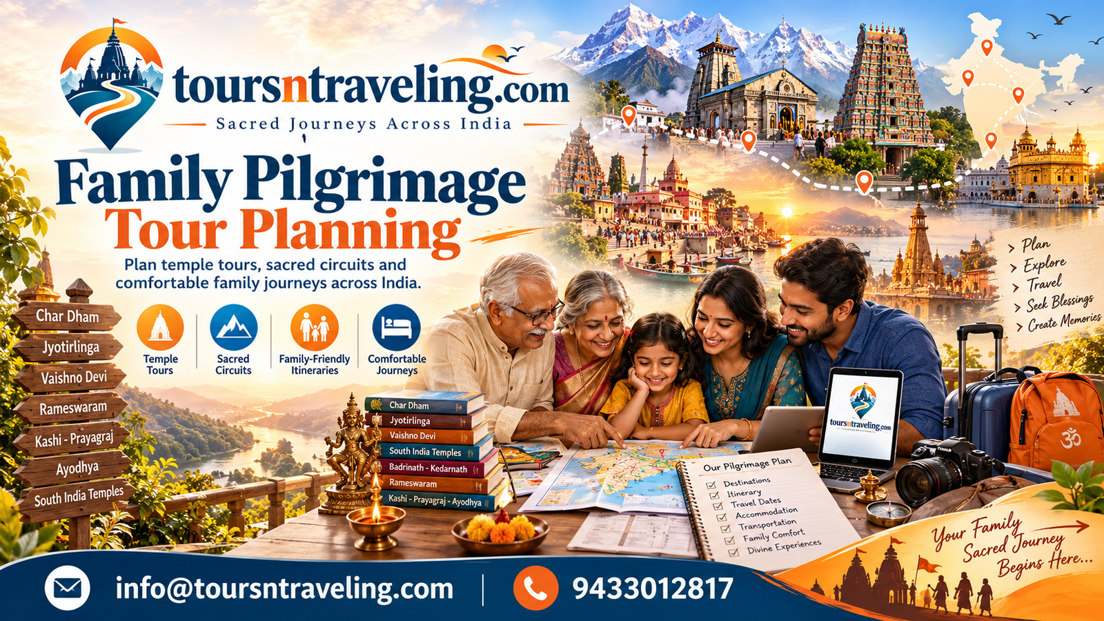 Family pilgrimage tour planning