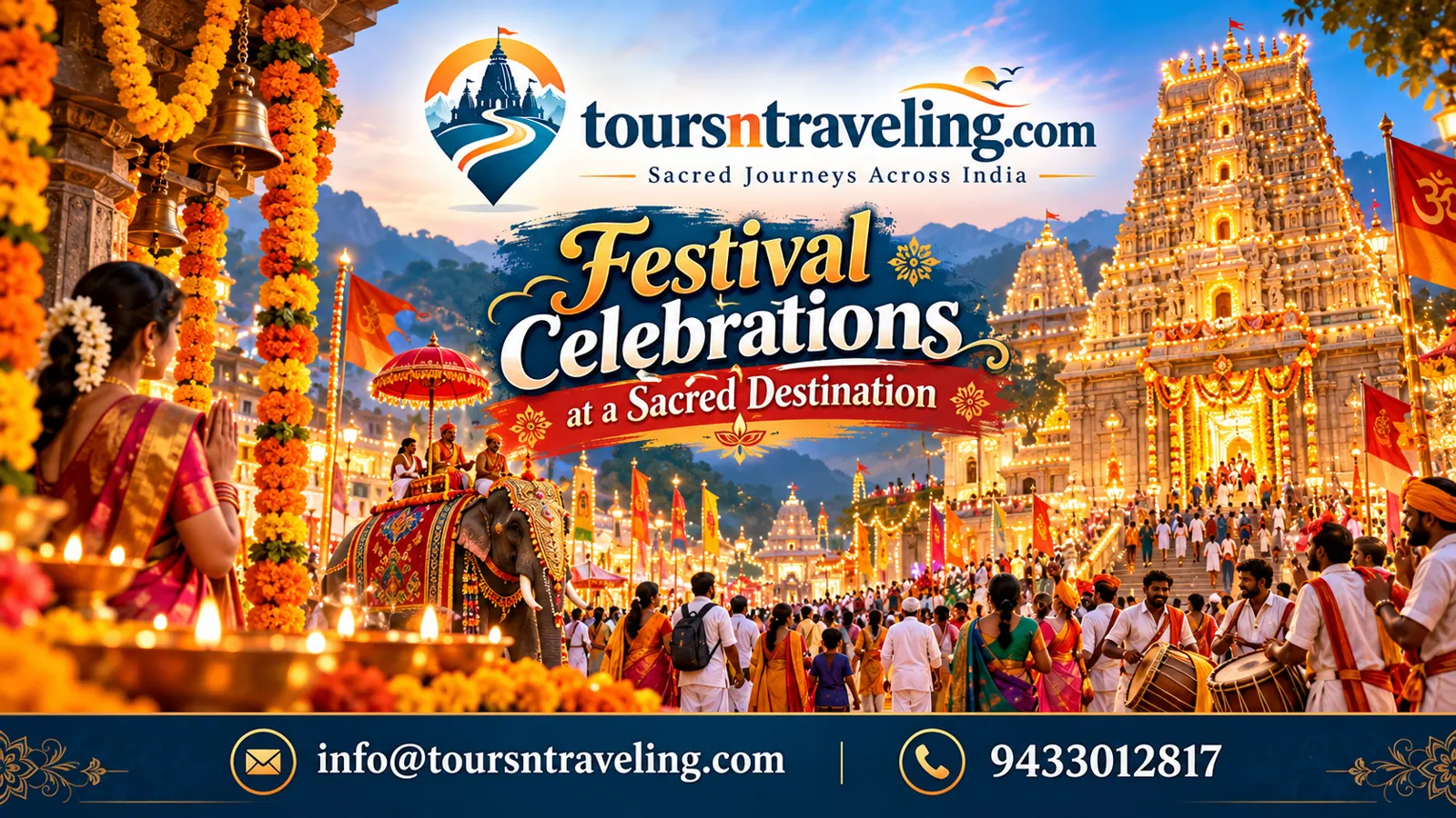 Festival celebrations at a sacred destination