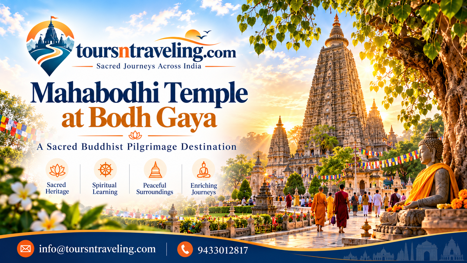 Mahabodhi Temple at Bodh Gaya