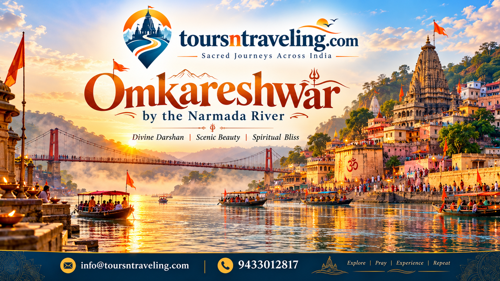 Omkareshwar by the Narmada River